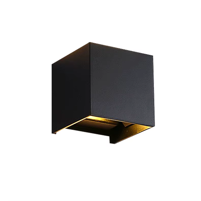 Zidna podesiva lampa, crna, IP54