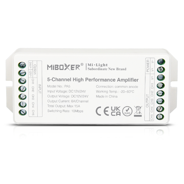 MI LIGHT 5 Channel High Performance AMPLIFIER, PA5 - Слика 2