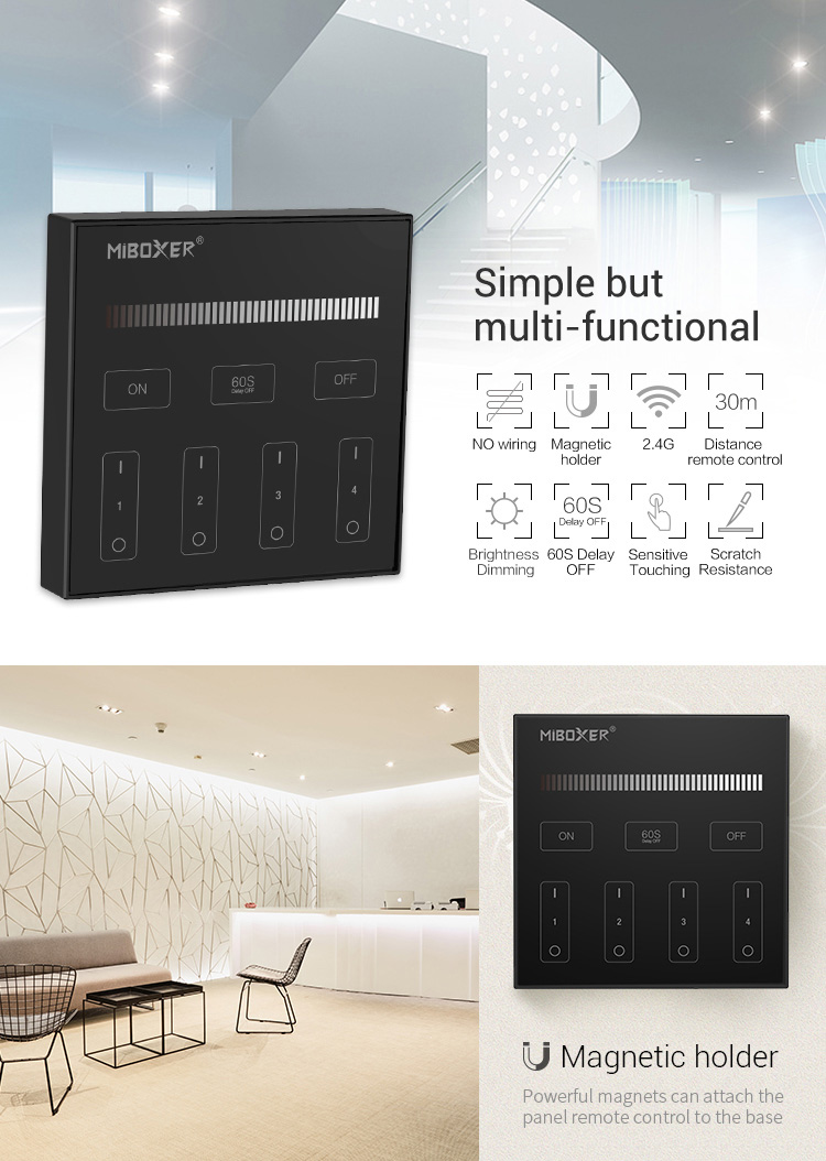 MI SINGLE REMOTE WALL B1-B BLACK - Слика 9
