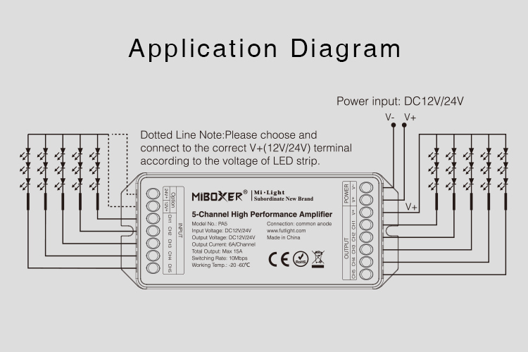 MI LIGHT 5 Channel High Performance AMPLIFIER, PA5 - Слика 7