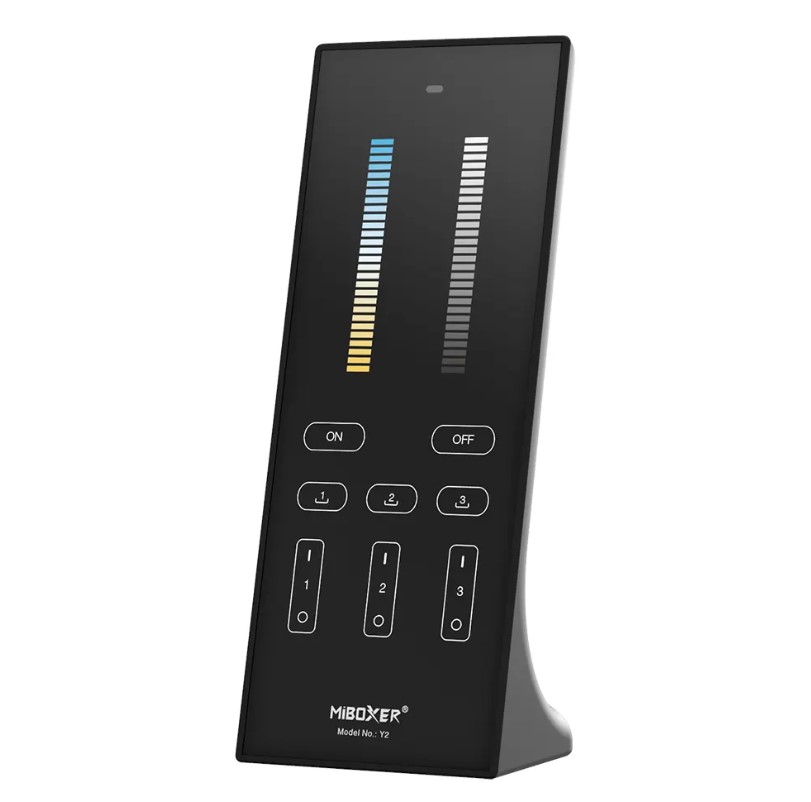 Mi Boxer, Daljinski upravljač vertikalni, 3 Zone, CCT, crni, 2.4GHz, Y2